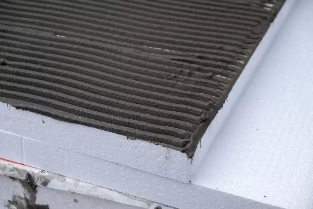 Ragréage sur polystyrène extrudé