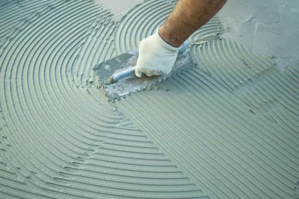 Ragréages sur tomette
