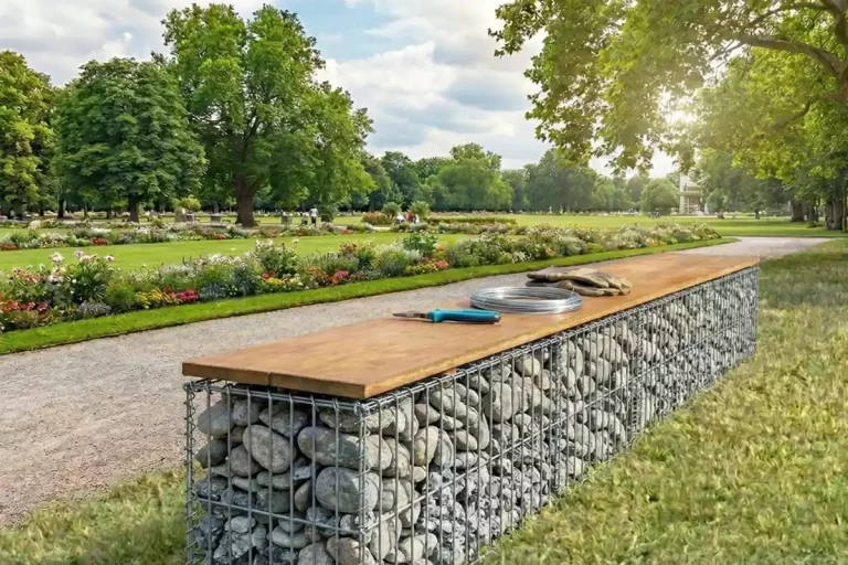 comment fixer le bois sur du gabion