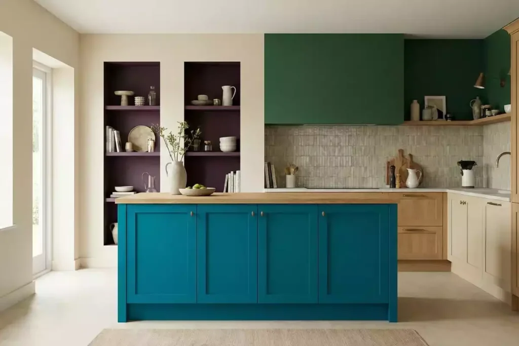 cuisine bleu minéral design 2026