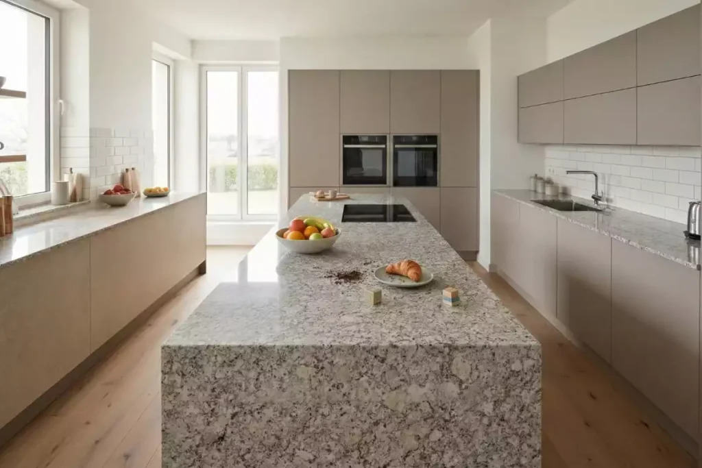 la couleur de plan travail de la cuisine