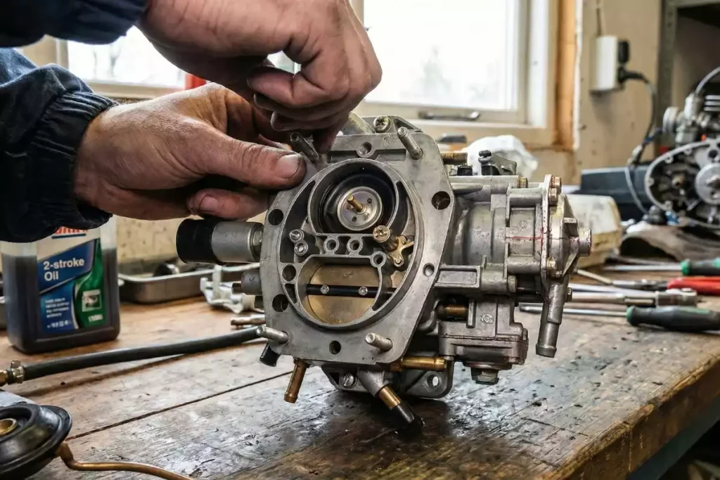 le réglage carburateur débroussailleuse