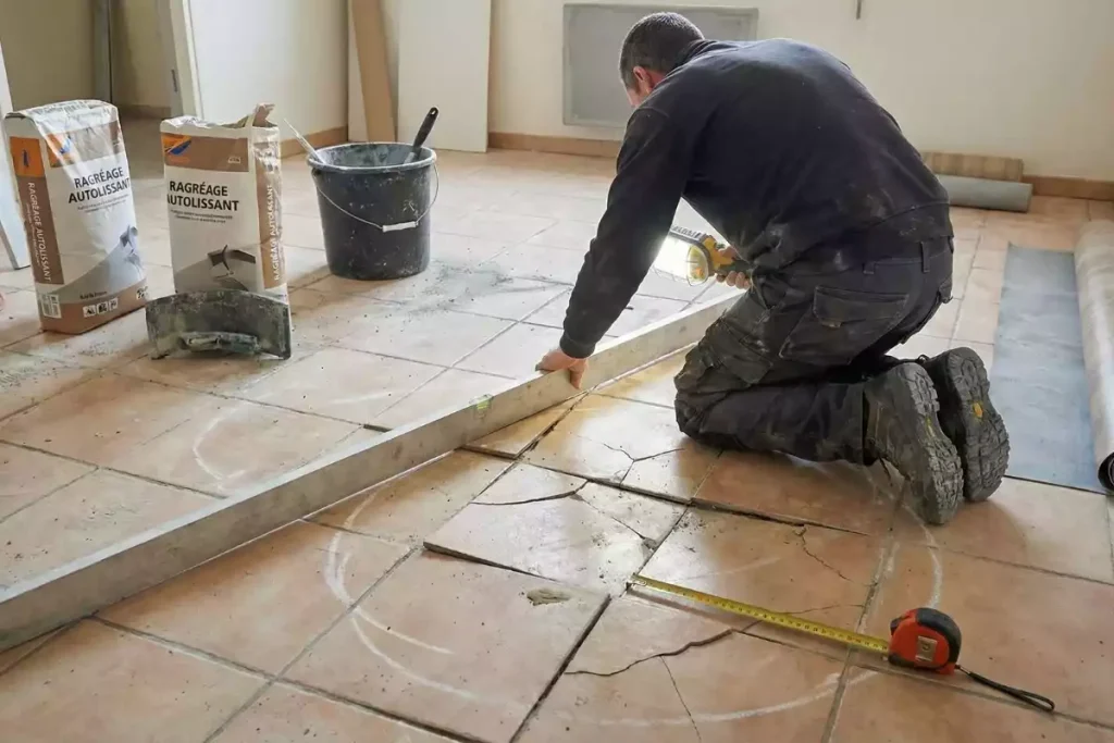 pose vinyle sur le carrelage sans ragréage