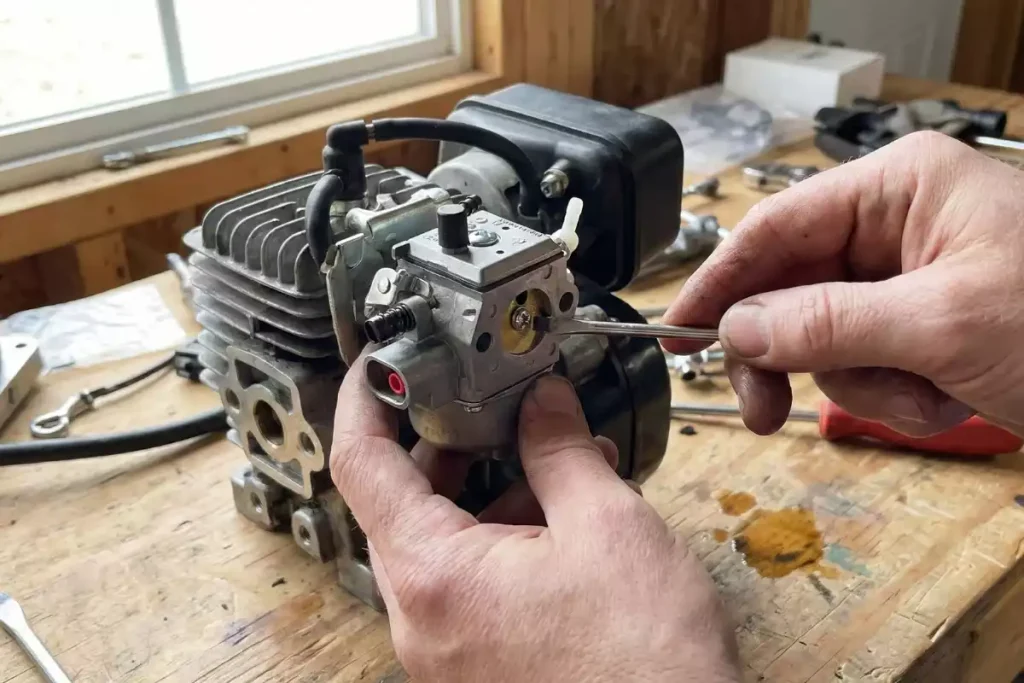 réglage du carburateur débroussailleuse