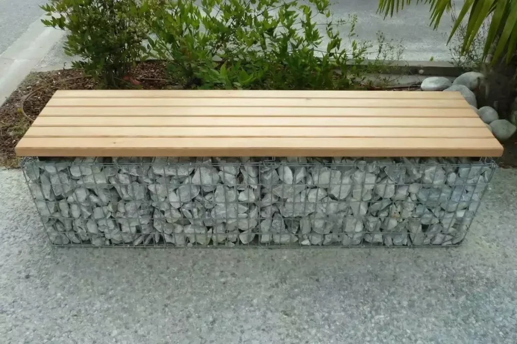 un banc en gabion comment faire