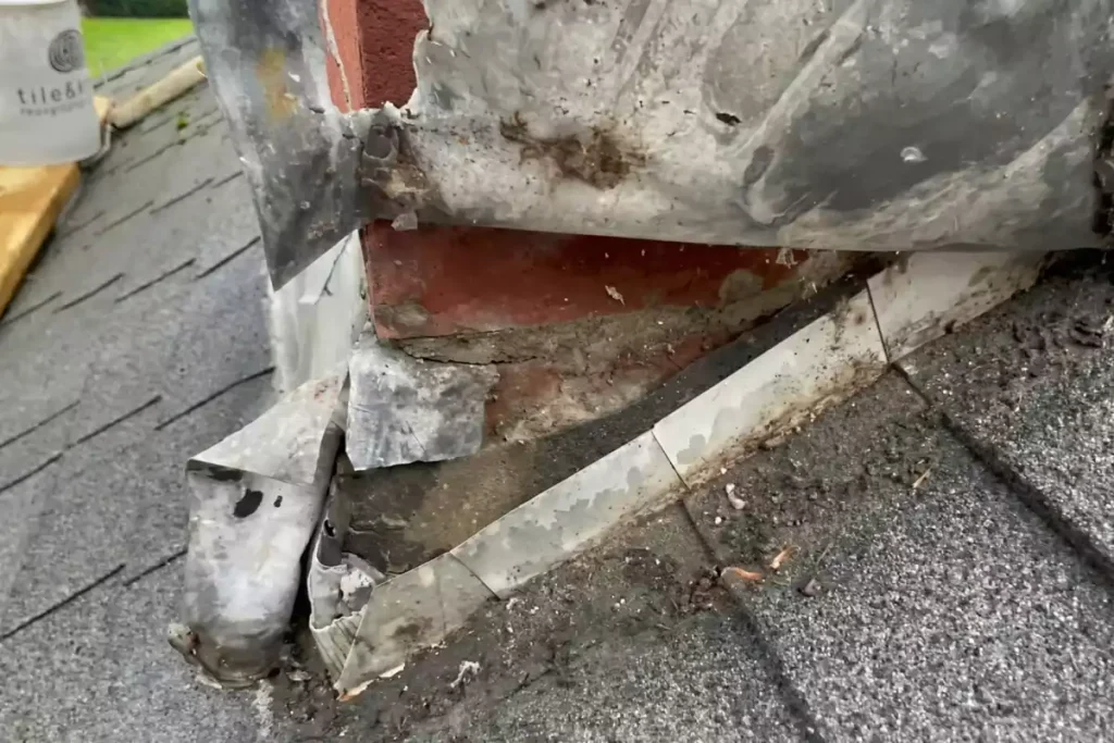 fuite eau de pluie dans conduit de cheminée