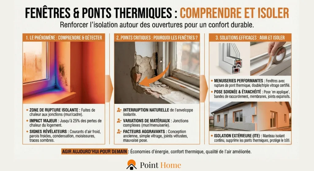 Quelques astuces supplémentaires pour éviter la réapparition des ponts thermiques
