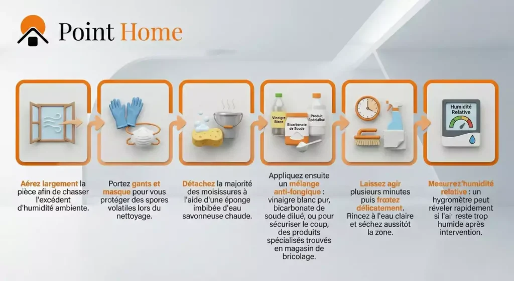 astuce nettoyer moisissure pont thermique