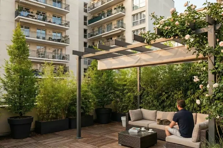 brise vue plongeante cacher vis a vis plongeant immeuble