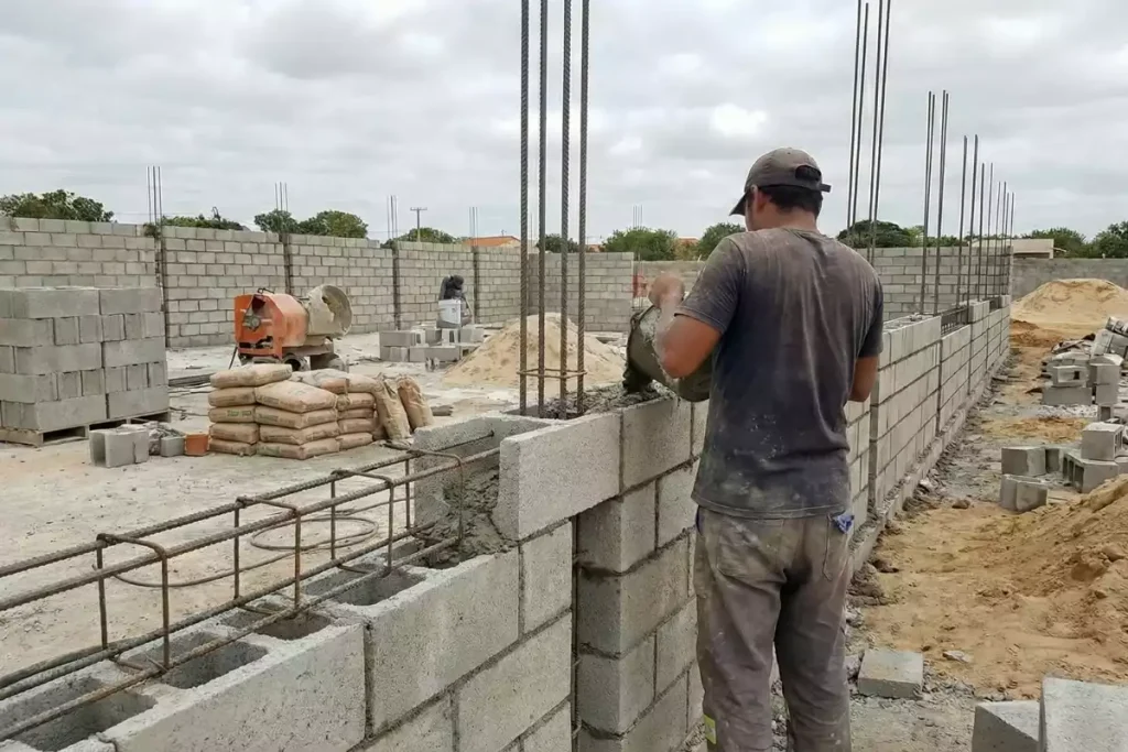 chaînage horizontal mur parpaing