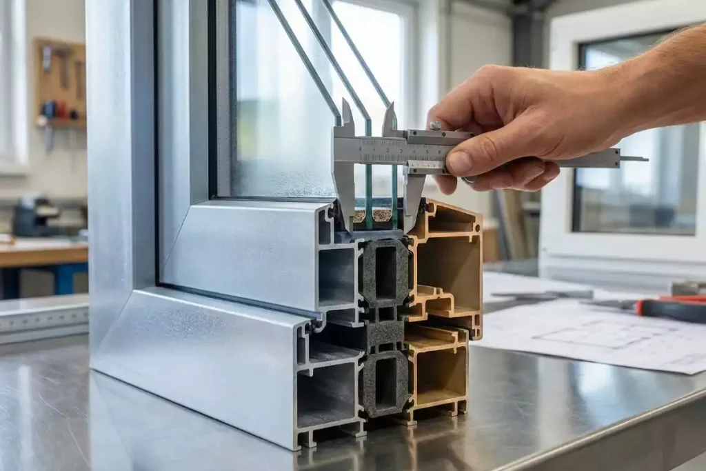 pont thermique menuiserie aluminium rupture