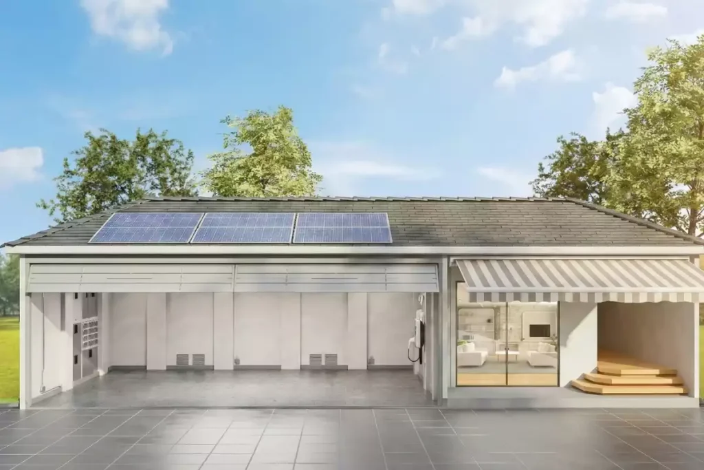 store extérieur moteur solaire