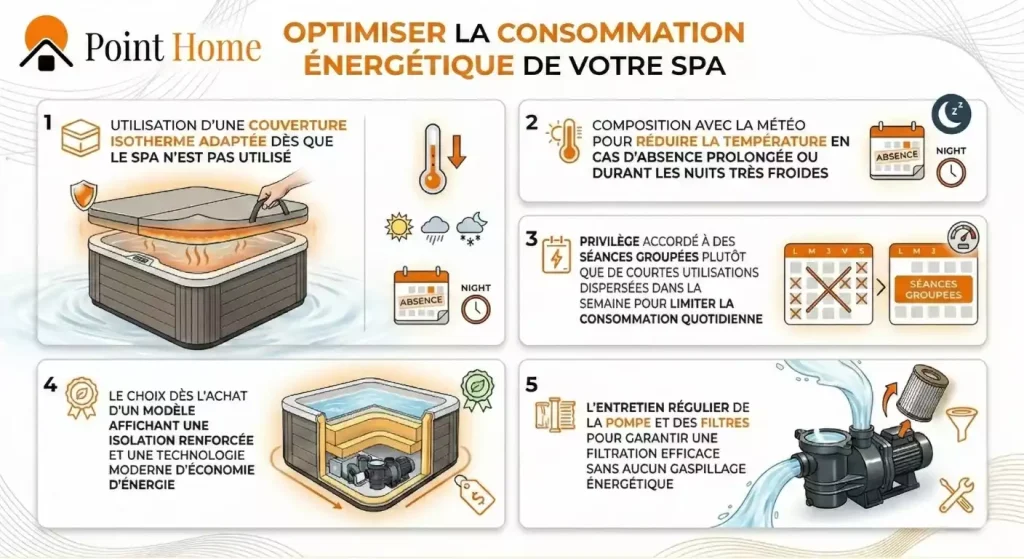 calcul consommation électrique spa gonflable