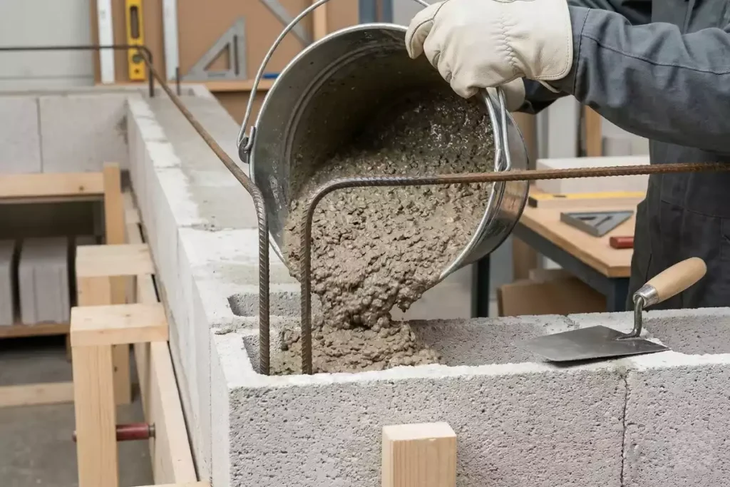 chainage verticaux beton