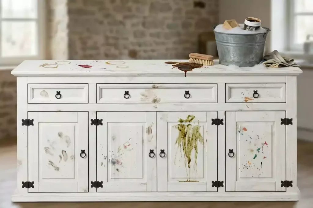 nettoyer trace de moisissure sur meuble en bois