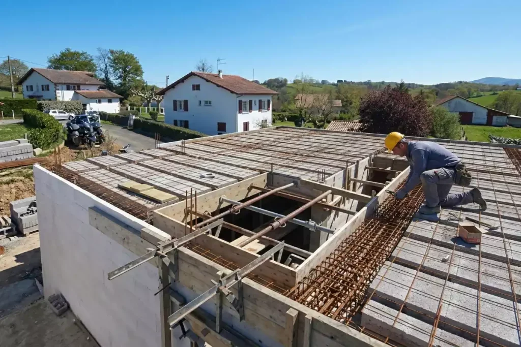 réalisation chaînage horizontal maison