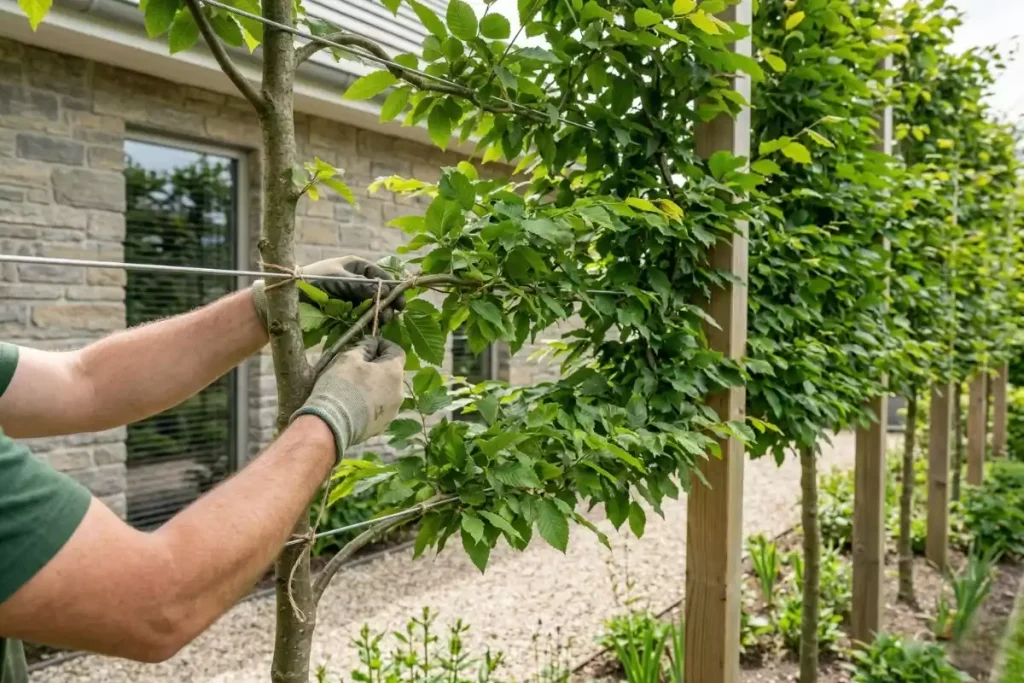 arbre palissé haie brise vue