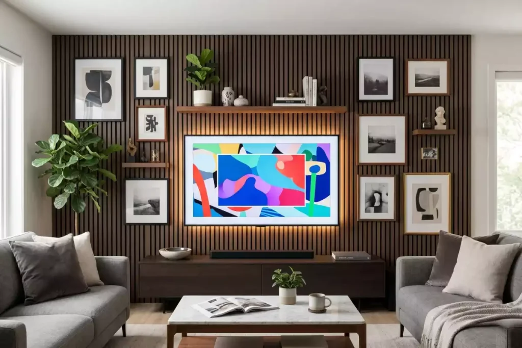 comment decorer mur derriere tv