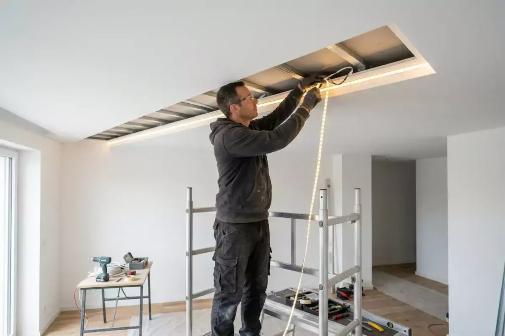 gorge lumineuse placo dimension