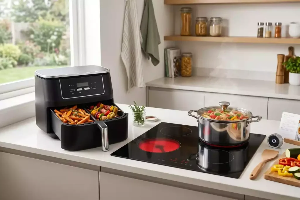 air fryer plaque induction consommation