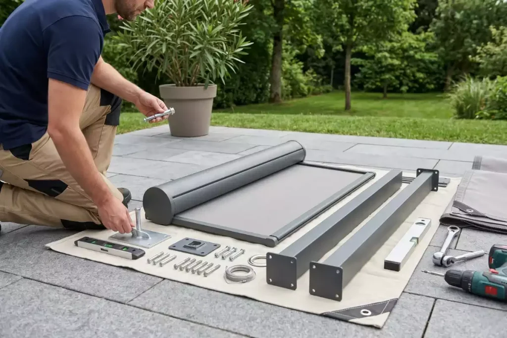 comment installer un brise vue retractable sans mur