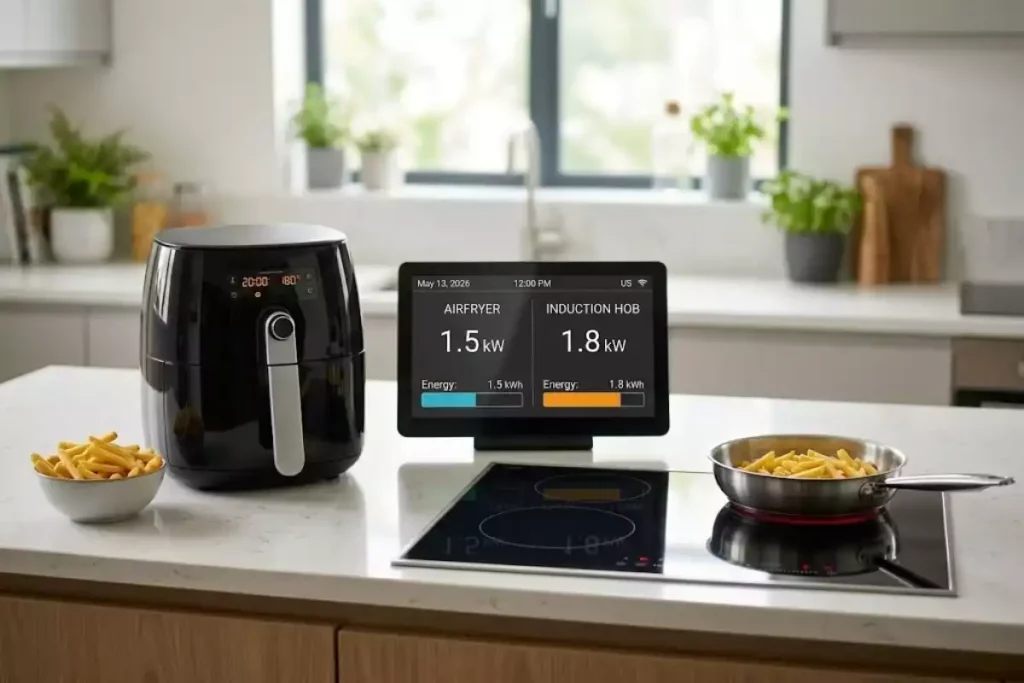 consommation air fryer vs plaque induction