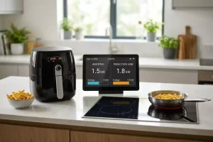 consommation air fryer vs plaque induction