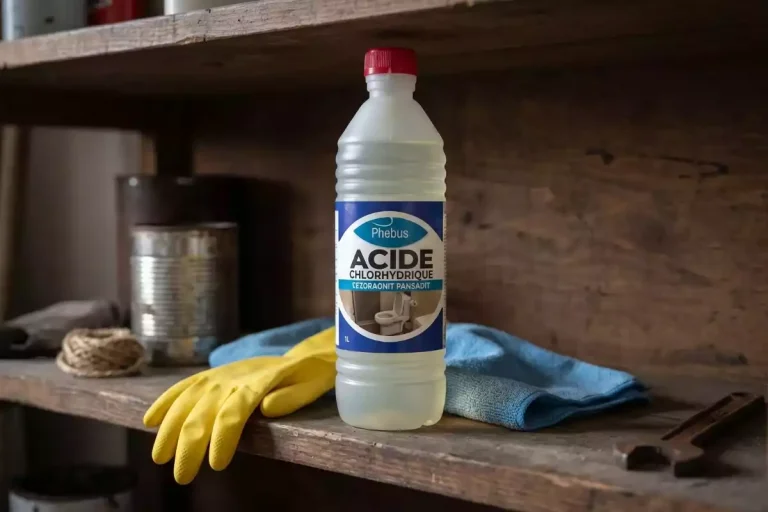 combien de temps laisser agir acide chlorhydrique canalisation
