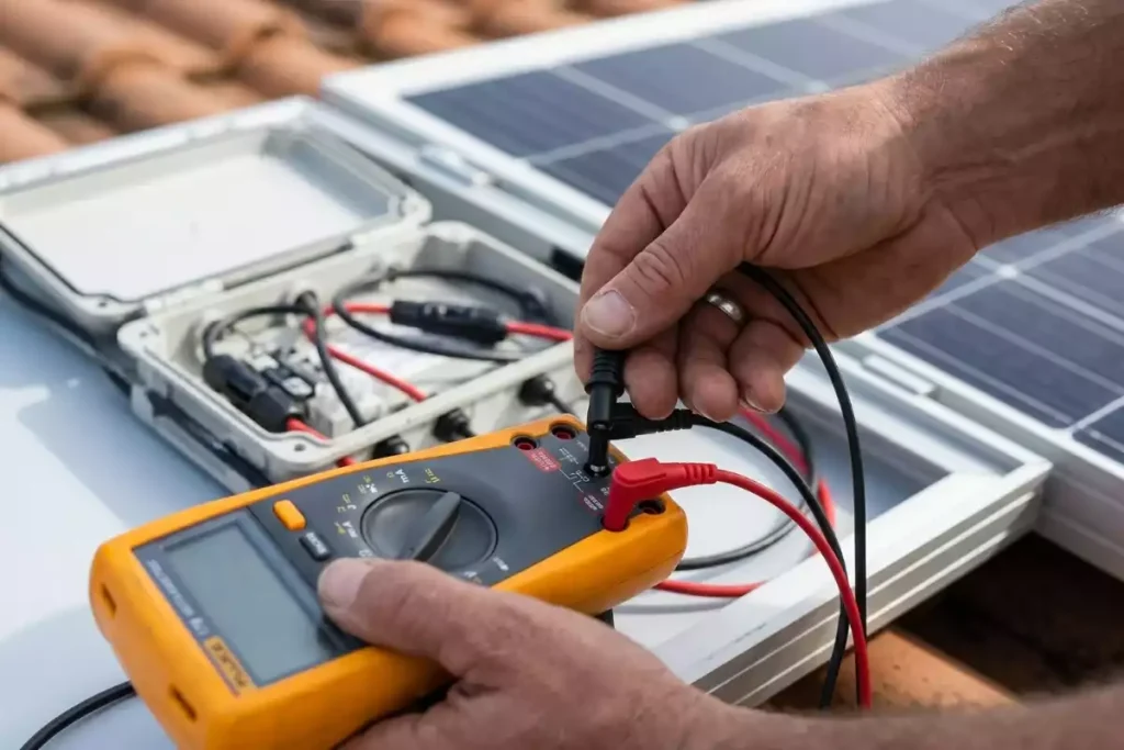 comment tester un panneau solaire