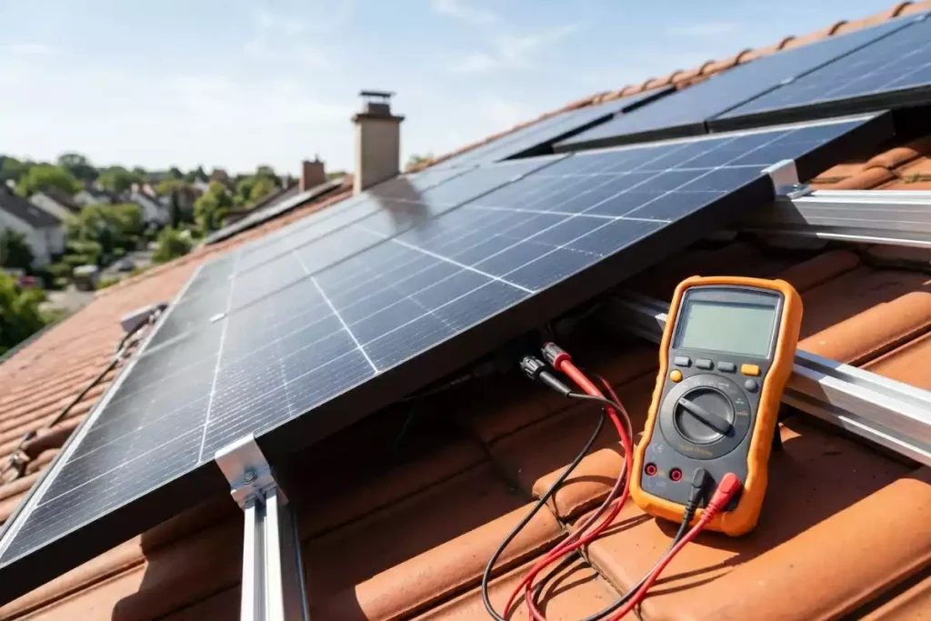 comment tester un panneau solaire avec un multimètre