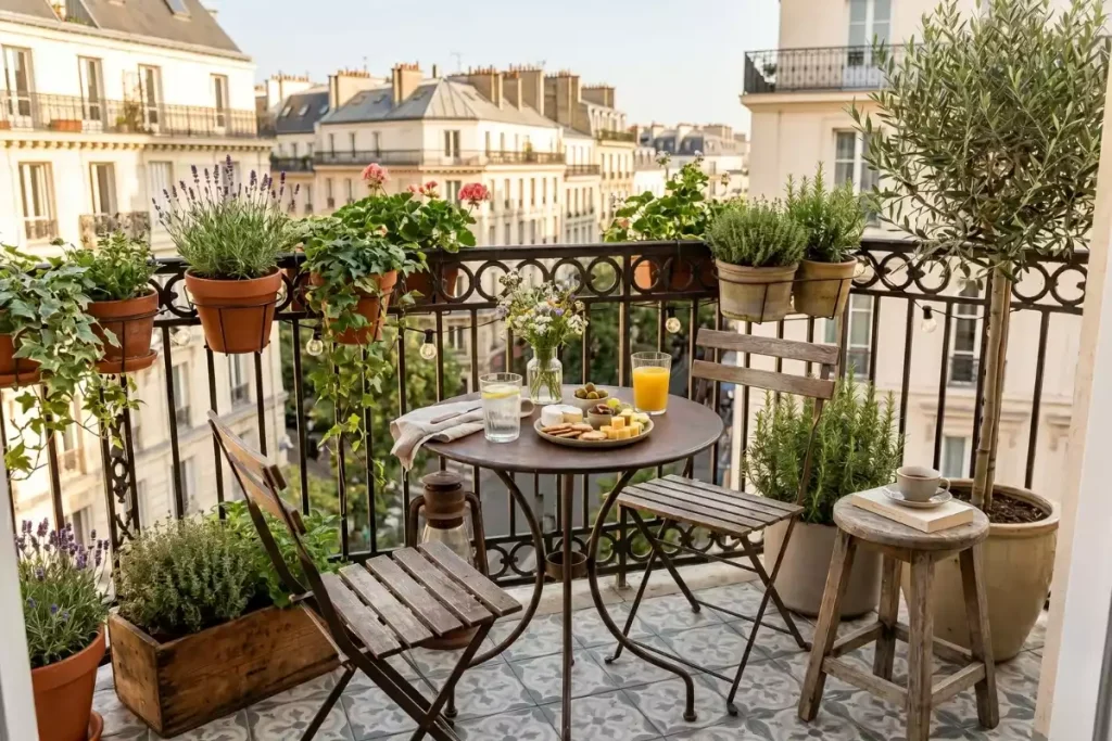 petit balcon bien amenage