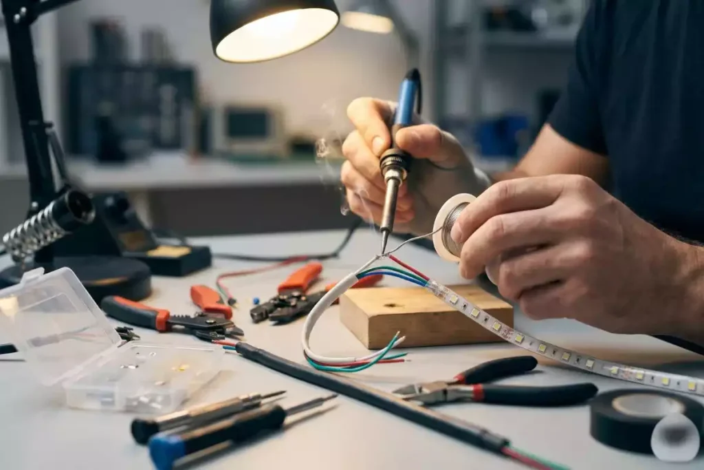 reparer une guirlande led 3 fils