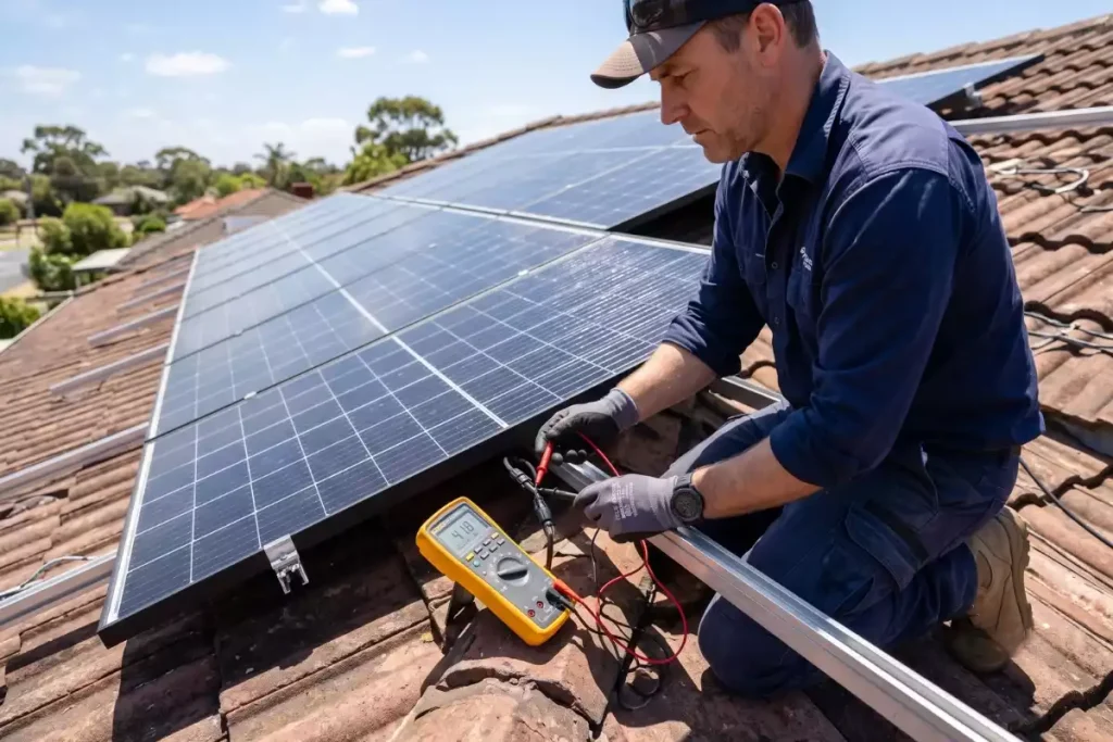 comment verifier si panneau solaire fonctionne