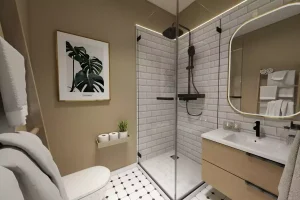 petite salle de bain moderne