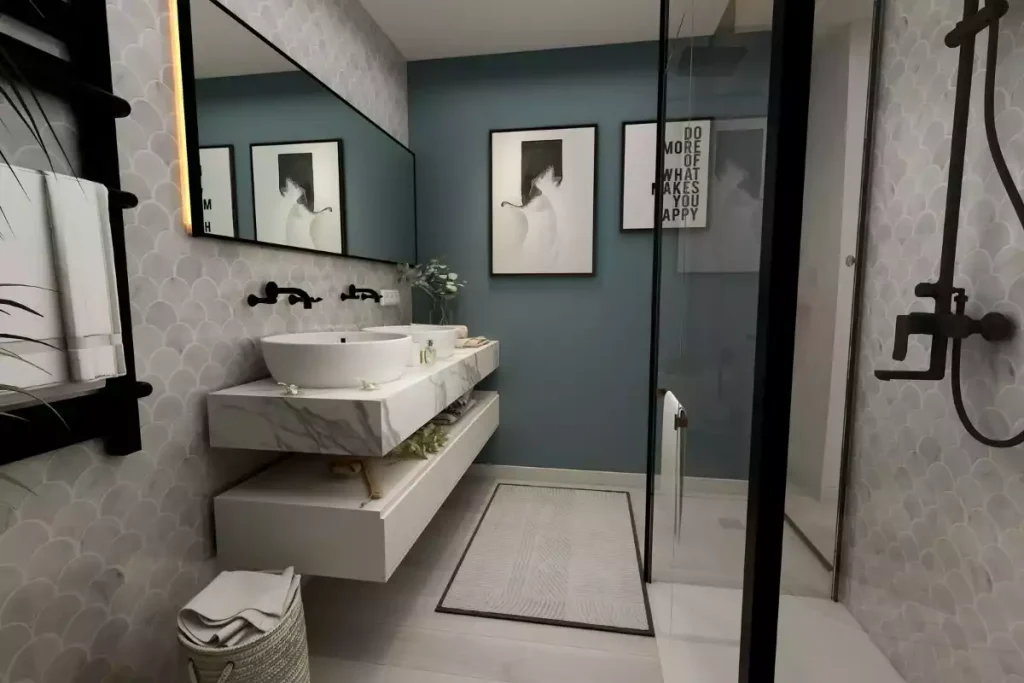 salle de bain petite moderne